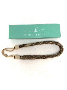 Madison Braids Braided Headband Arisa Fishtail Brunette Blond Adjustable Elastic